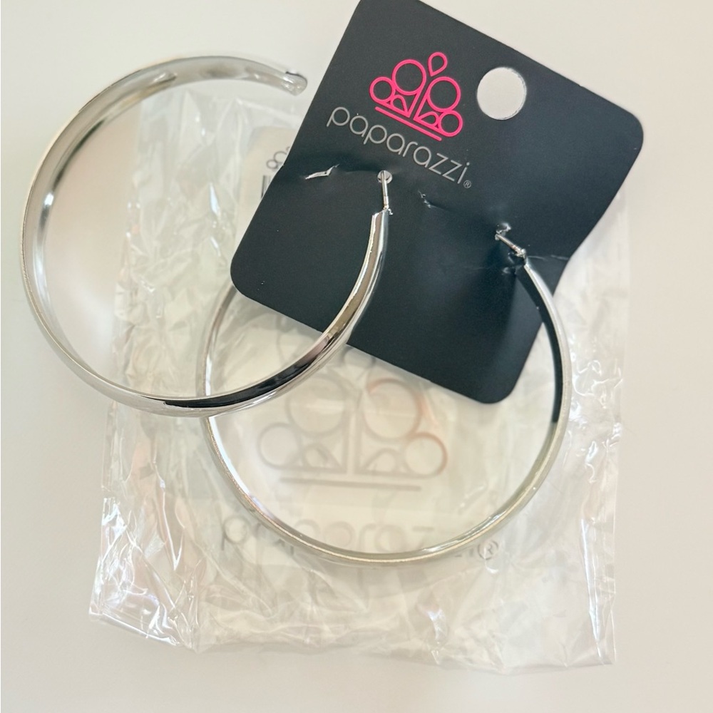 Paparazzi Silver Classic Hoop Earrings